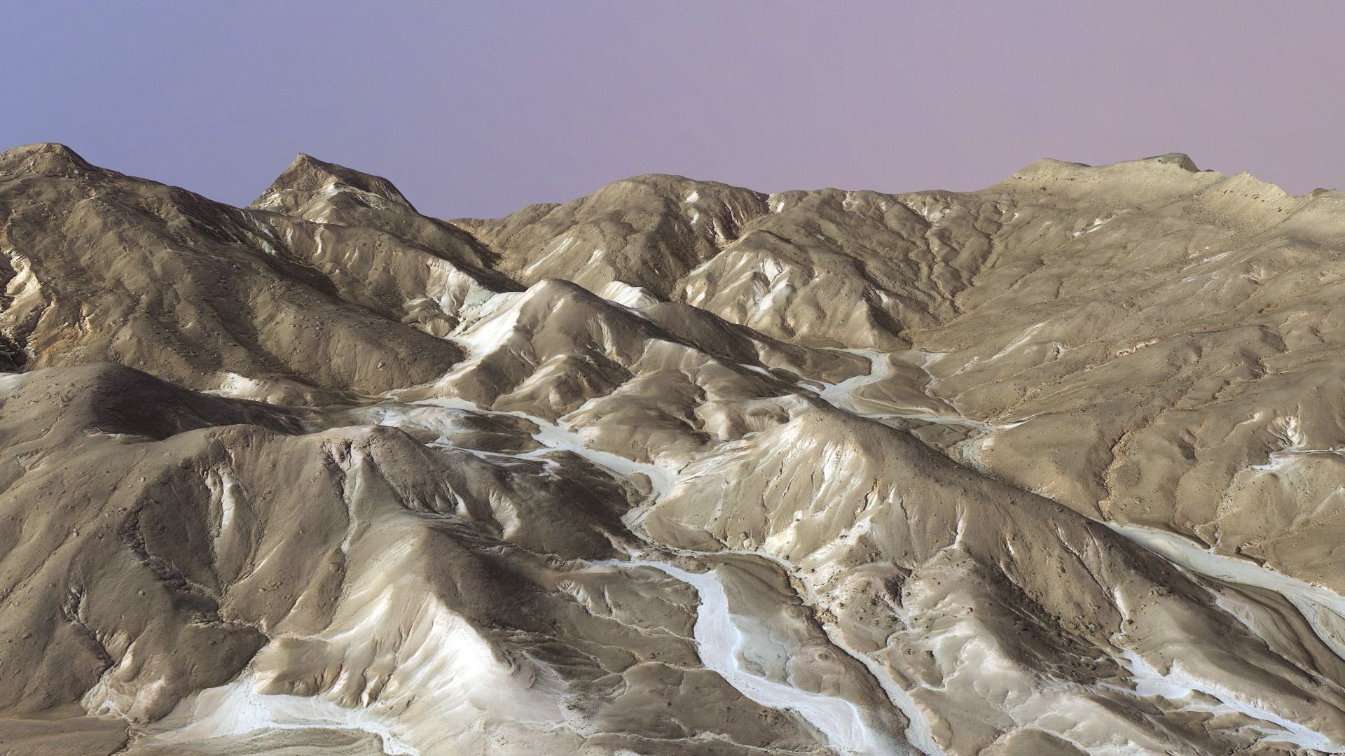 Valley Mountain Rocks Landscape Terrain Desert Cliff PBR 08 Low-poly 3D model_1