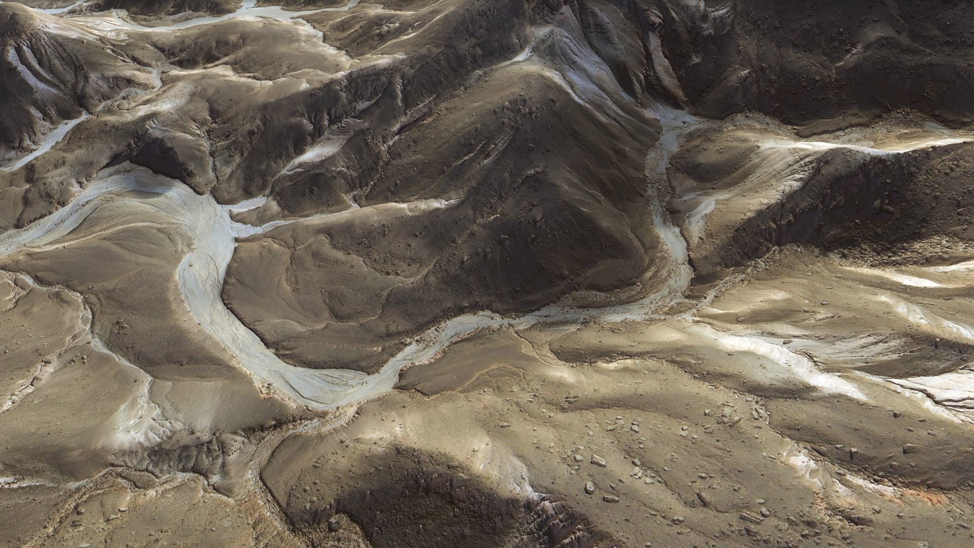 Valley Mountain Rocks Landscape Terrain Desert Cliff PBR 08 Low-poly 3D model_6