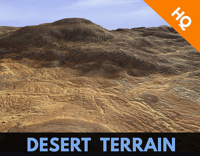 Terrain Desert Relief Rocks Landscape Environment Cliff PBR 10 Low-poly 3D model