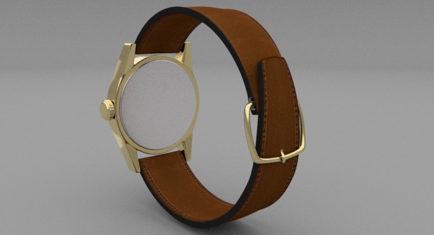 watch moon Low-poly 3D model_4