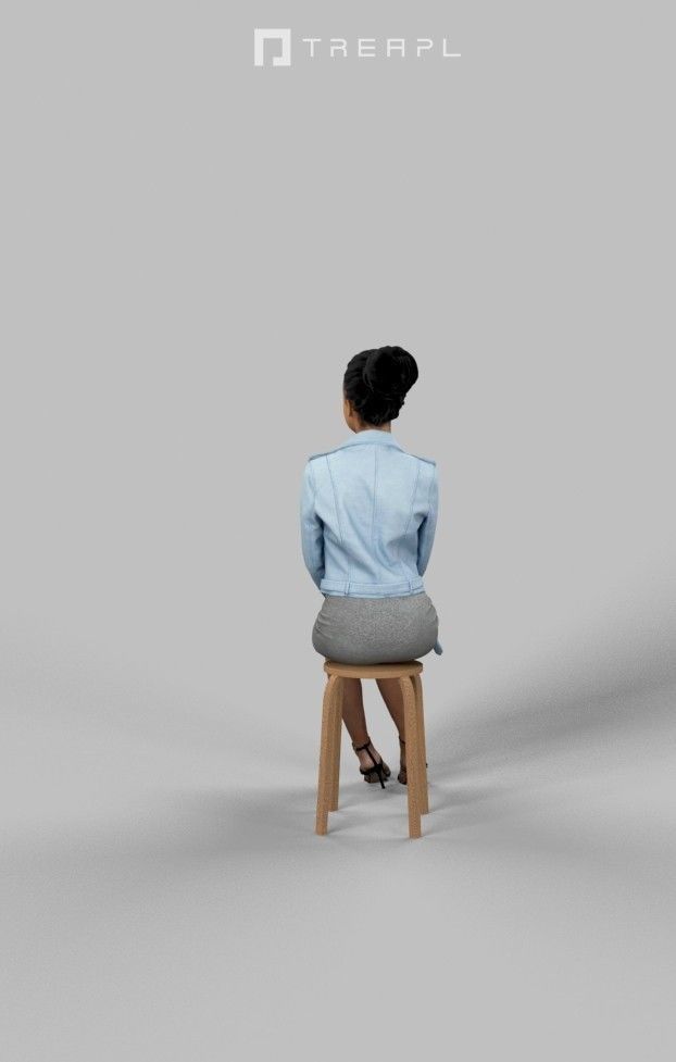 5x SITTING MAN WOMAN MIX BUSINESS CASUAL 3D Model Collection_25
