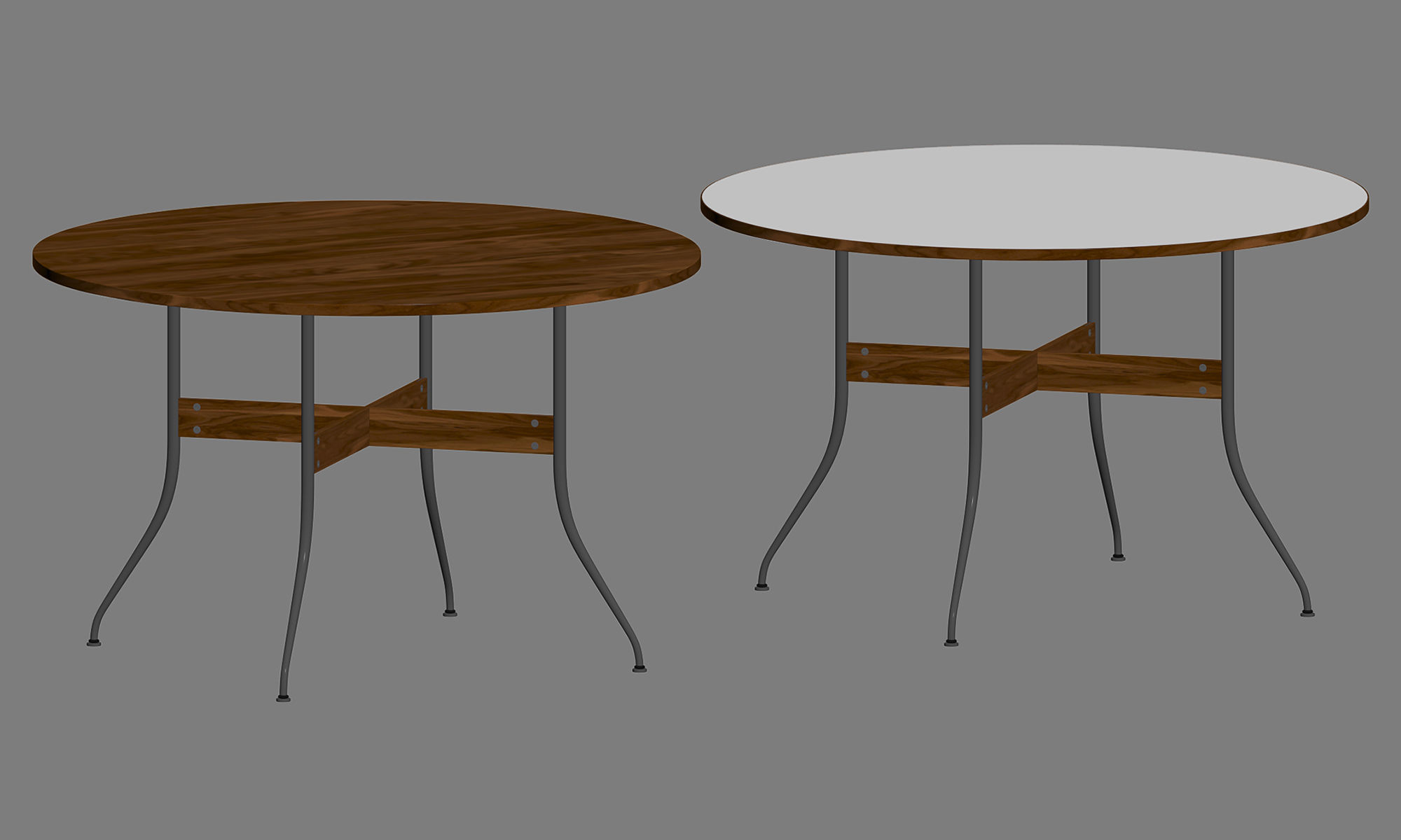 Nelson Swag Leg Round Dining Table 3D model_13