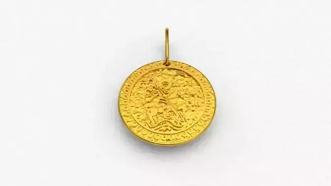 PENDANT ST GEORGE AND THE DRAGON