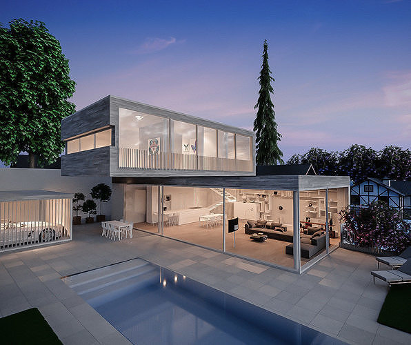 architectural visualization 3D model