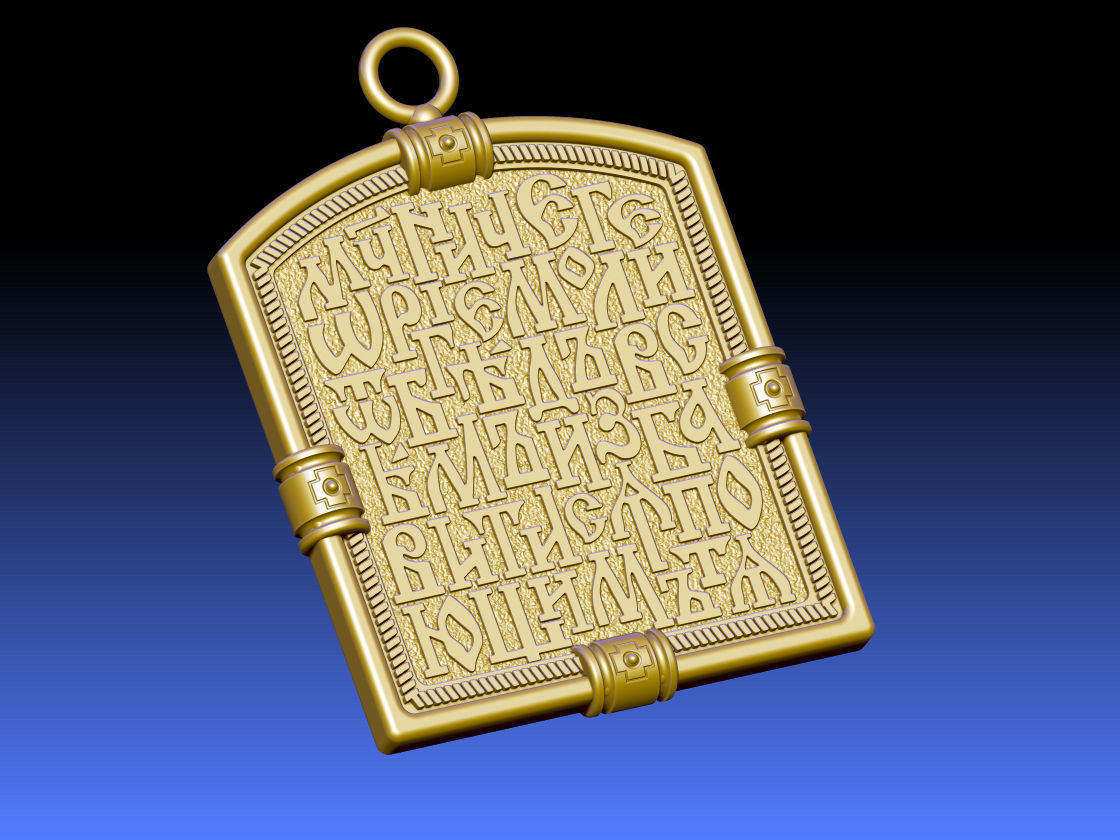 PENDANT ST GEORGE AND THE DRAGON 3D print model_7