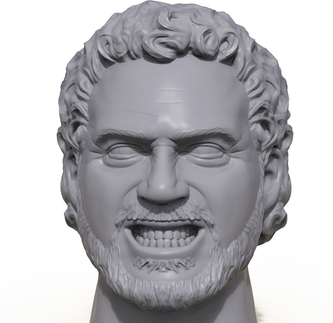 Greek God guy 3D printable portrait sculpture 3D model 3D printable ...