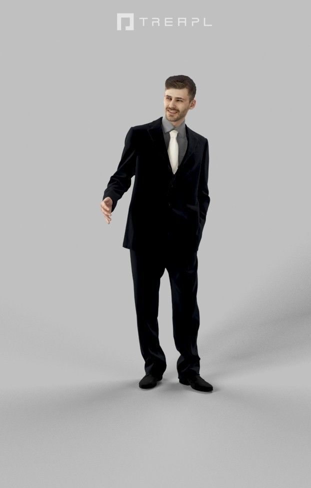 5x BUSINESS MAN WALKING VOL01 SCANNED 3D Model Collection_1