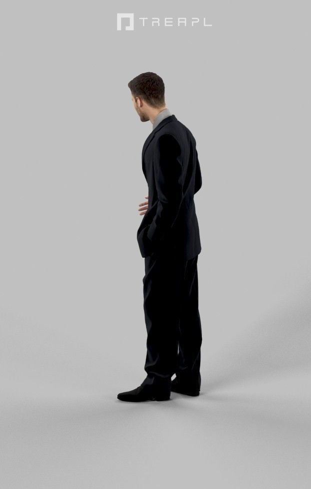 5x BUSINESS MAN WALKING VOL01 SCANNED 3D Model Collection_7