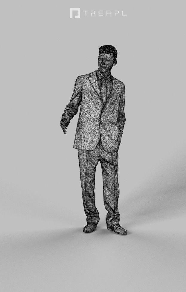 5x BUSINESS MAN WALKING VOL01 SCANNED 3D Model Collection_6