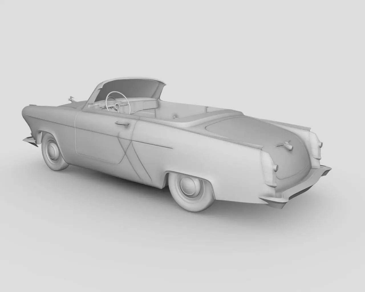 GAZ 21 Volga coupe 3D model_0
