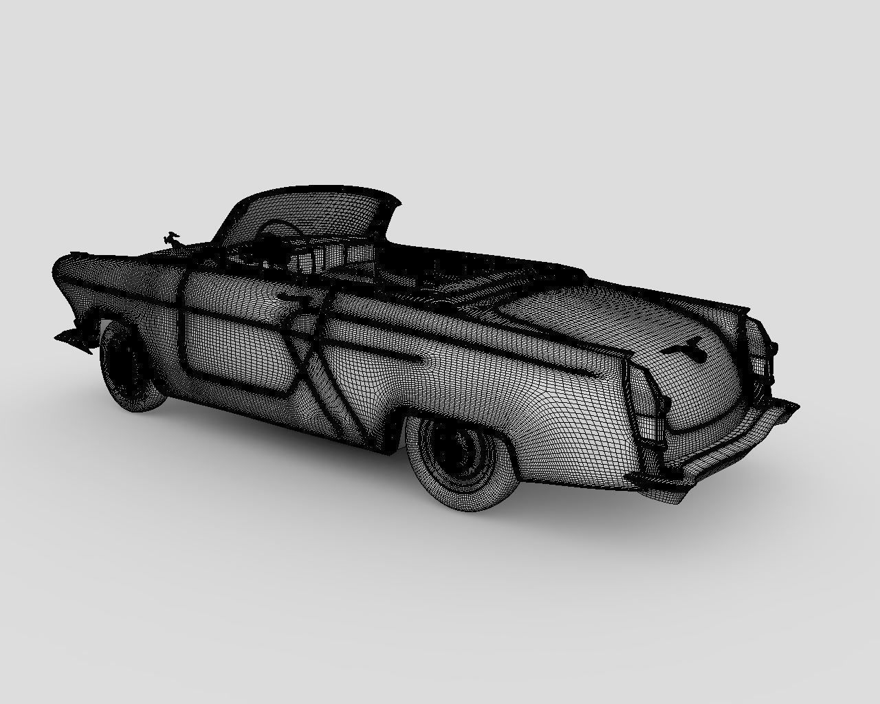 GAZ 21 Volga coupe 3D model_3