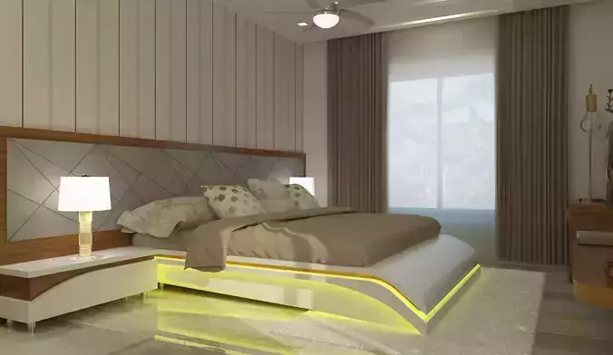 BEDROOM modern design in chennai Free 3D model