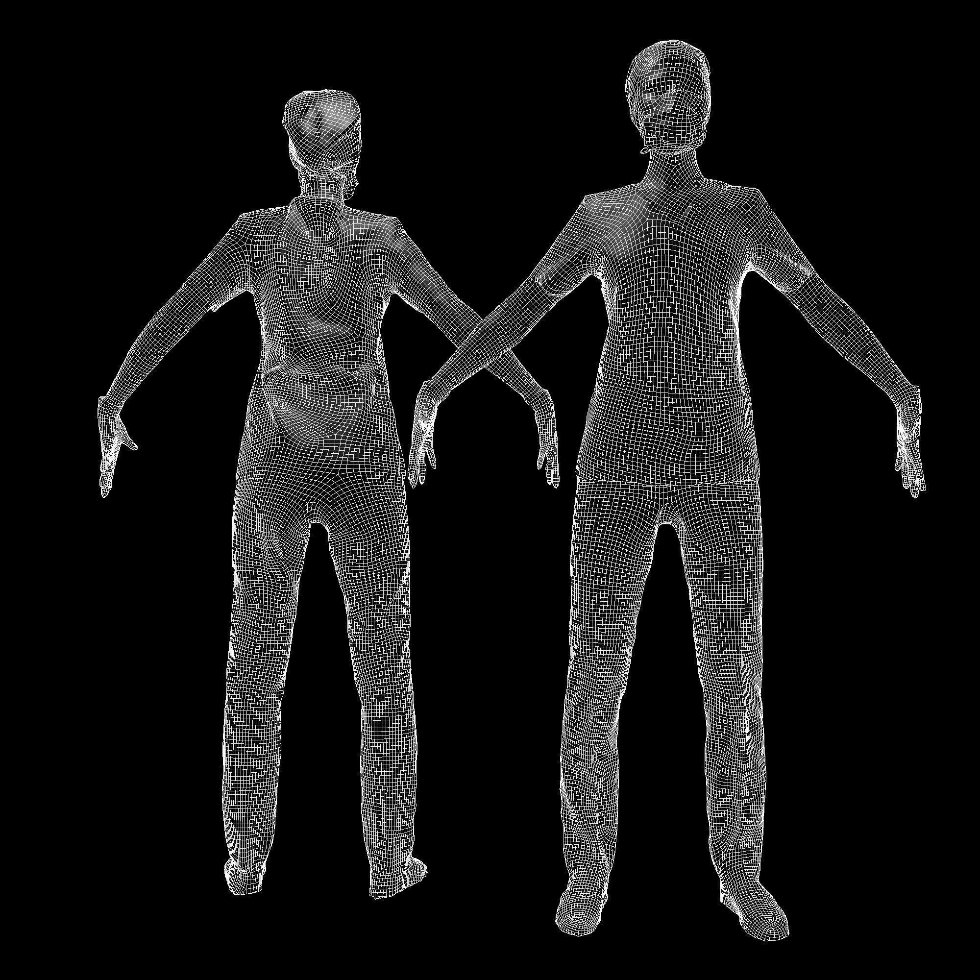 Rigged medical nurse 03 Low-poly 3D model_9