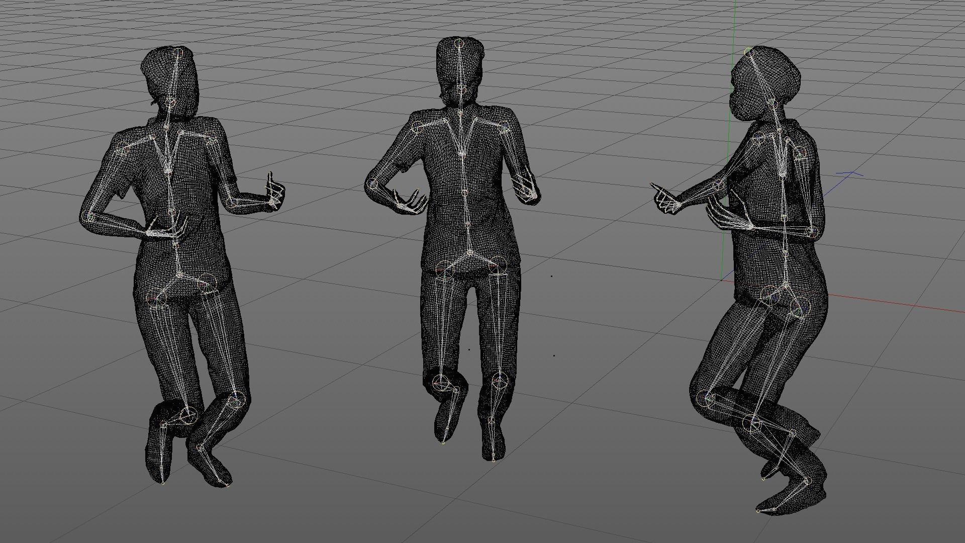 Rigged medical nurse 03 Low-poly 3D model_3