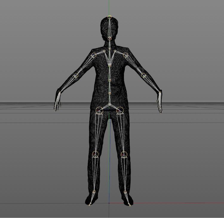 Rigged medical nurse 03 Low-poly 3D model_2