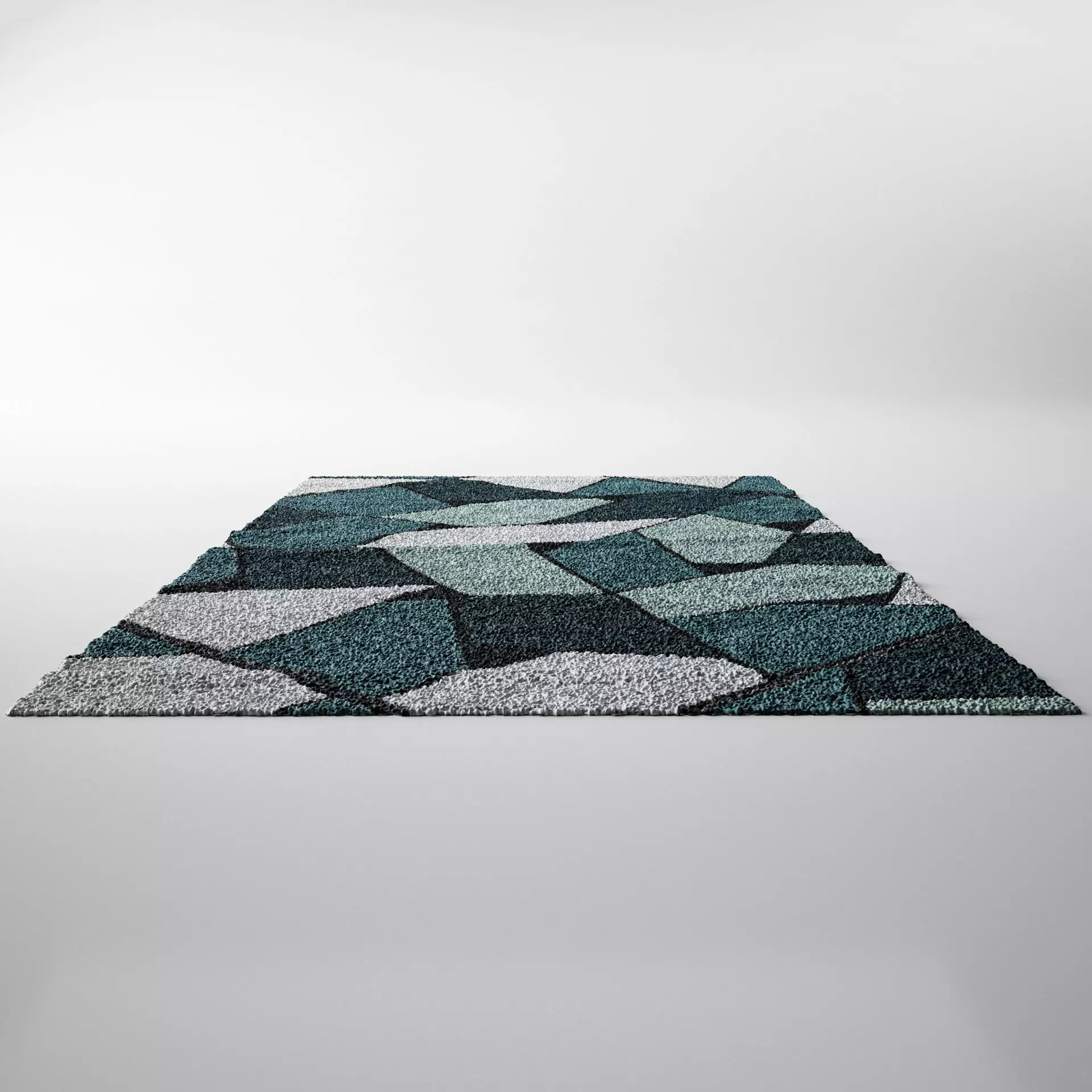 Contemporary Carpet - Rug 02 3D model_0
