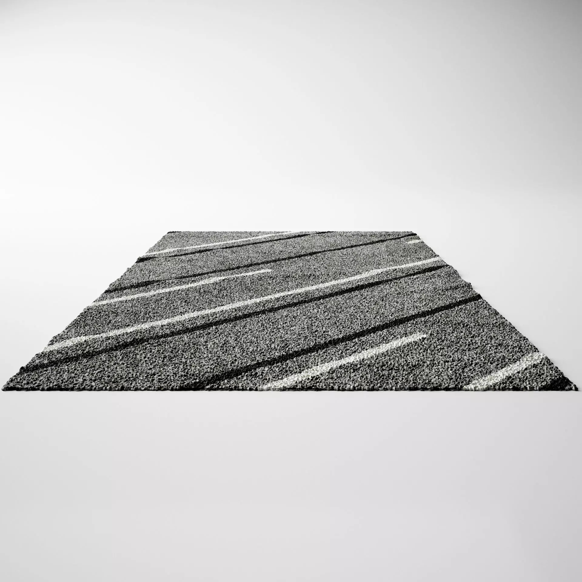 Contemporary Carpet - Rug 03 3D model_0