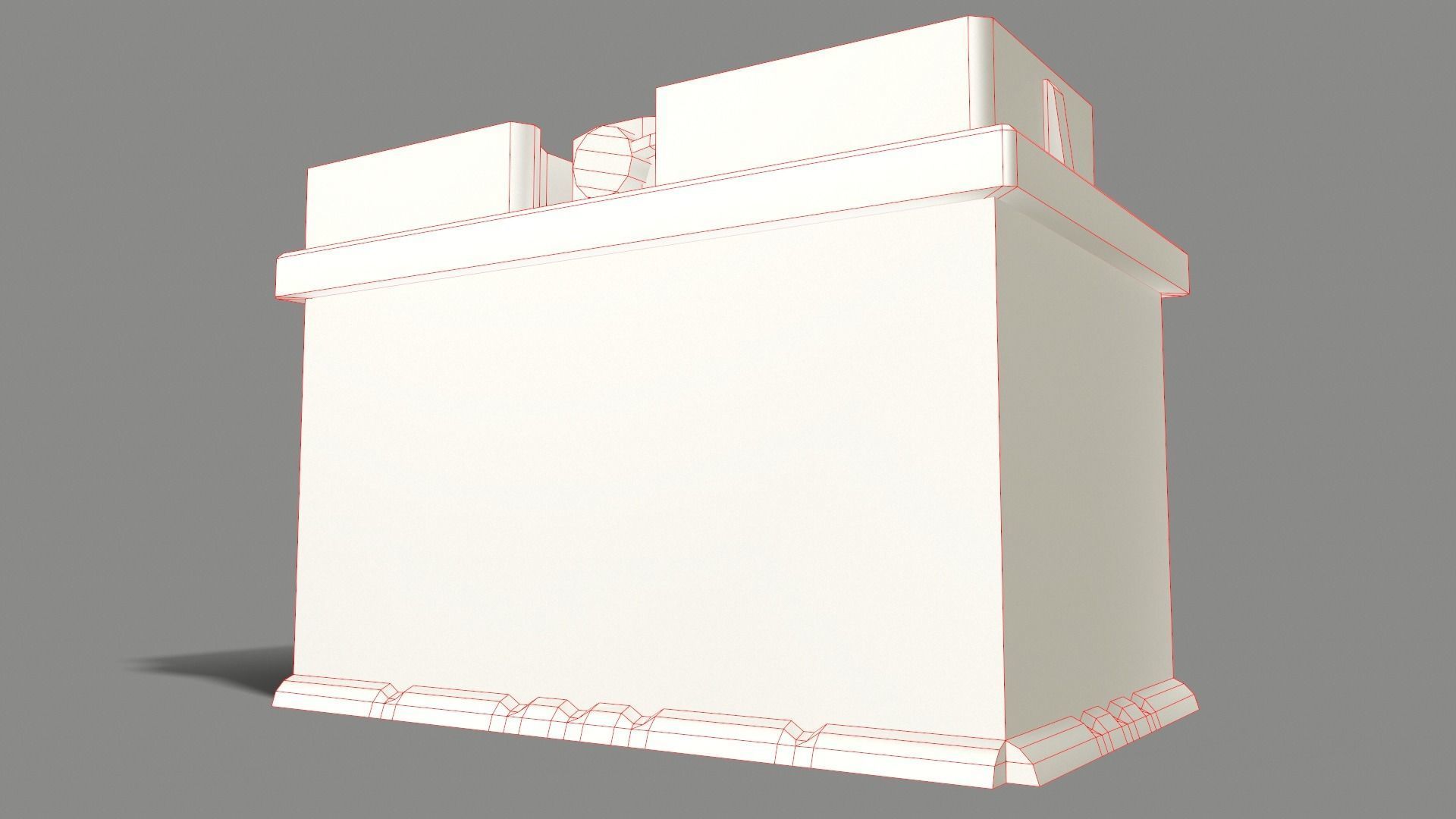 PBR Car Battery - Black Low-poly 3D model_23