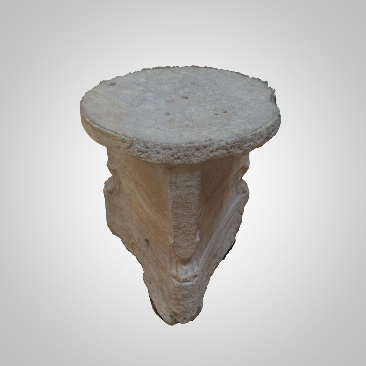 ASSYRIAN - SANDSTONE STAND 3D model_3