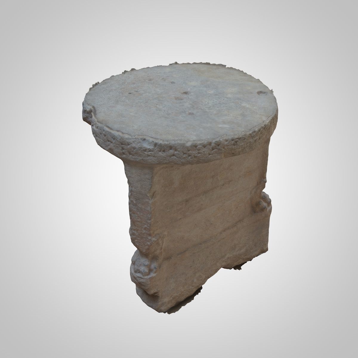 ASSYRIAN - SANDSTONE STAND 3D model_9