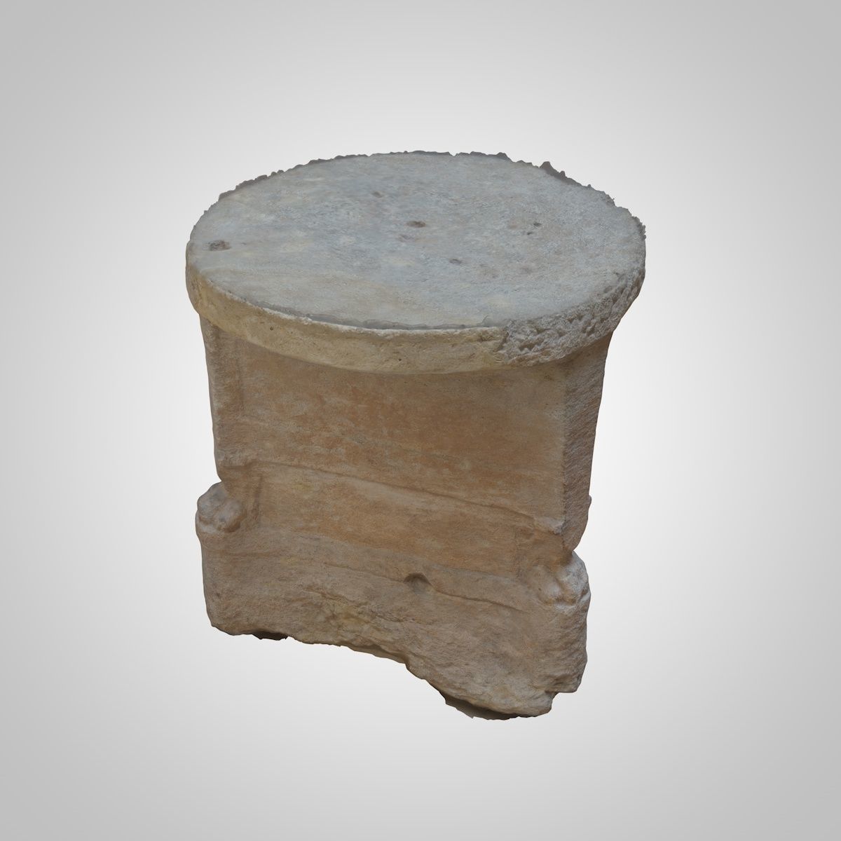 ASSYRIAN - SANDSTONE STAND 3D model_4
