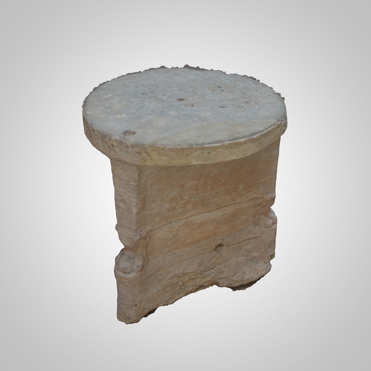 ASSYRIAN - SANDSTONE STAND 3D model_6