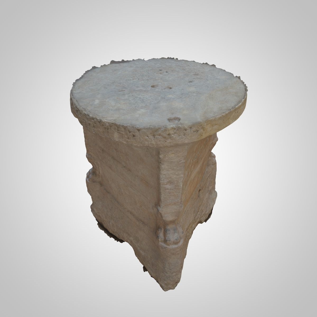 ASSYRIAN - SANDSTONE STAND 3D model_7