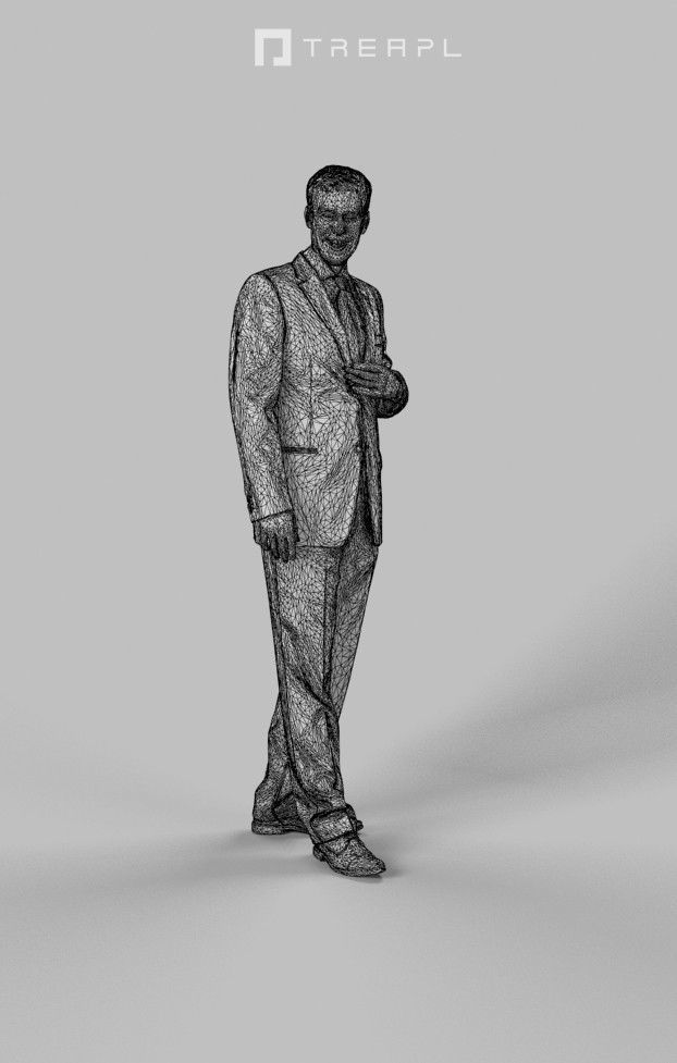 5x BUSINESS MAN STANDING  VOL01 Scanned 3D Model Collection_18