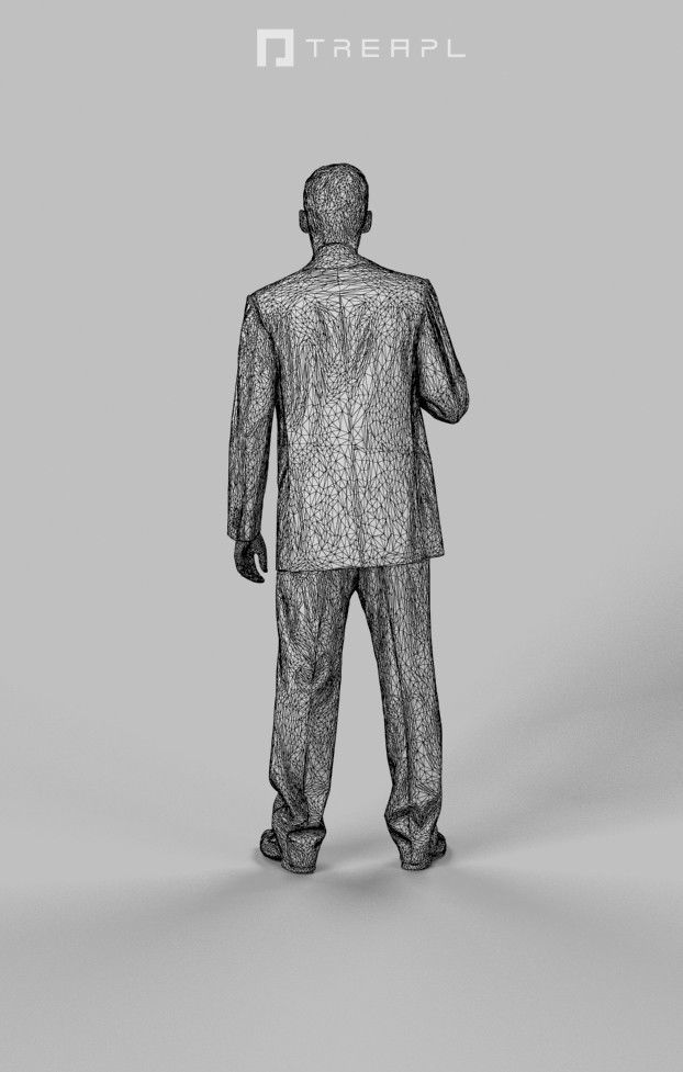5x BUSINESS MAN STANDING  VOL01 Scanned 3D Model Collection_8