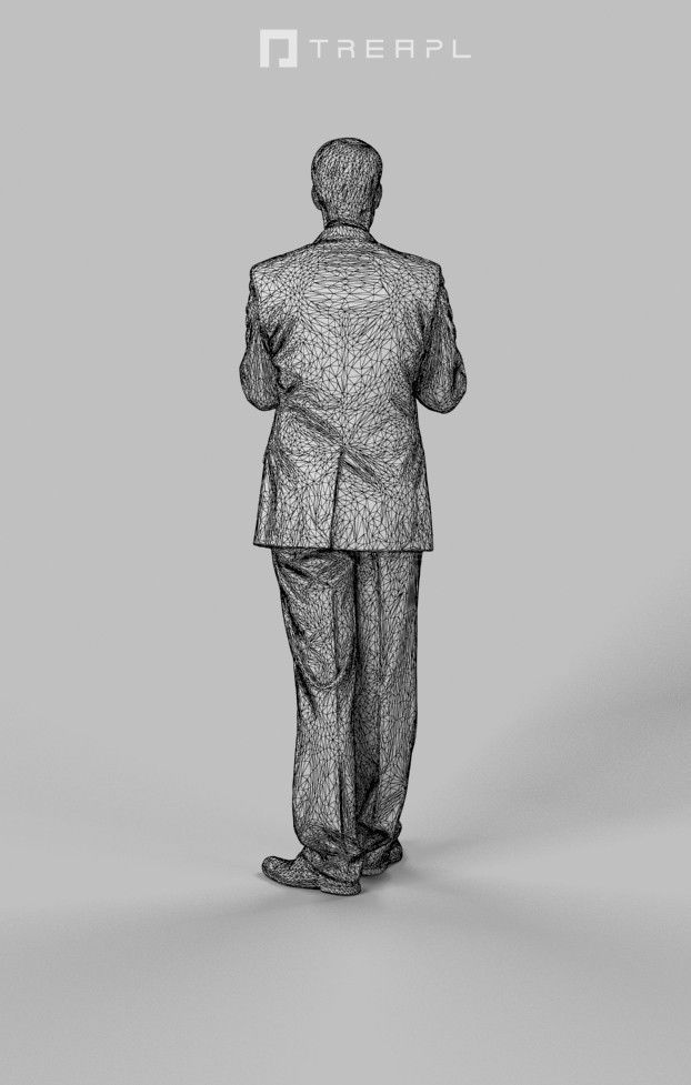 5x BUSINESS MAN STANDING  VOL01 Scanned 3D Model Collection_21