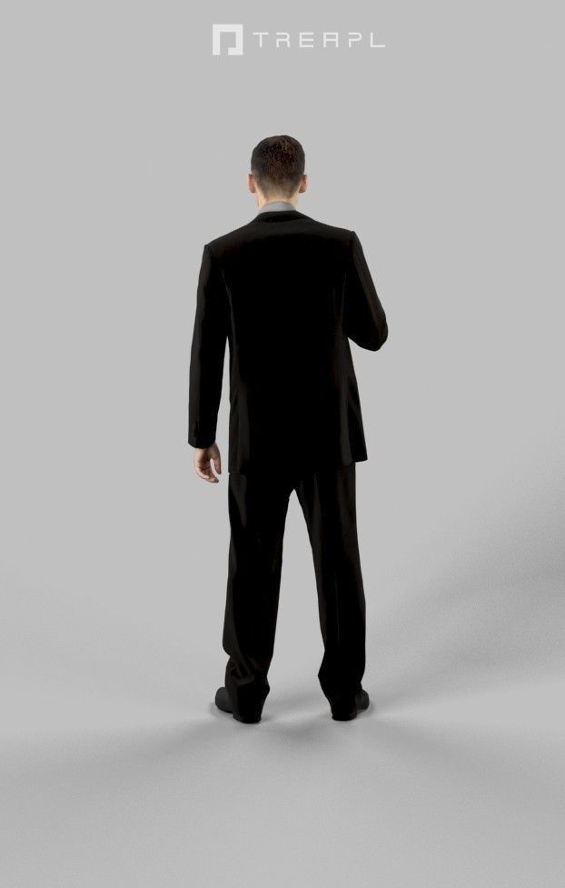 5x BUSINESS MAN STANDING  VOL01 Scanned 3D Model Collection_5