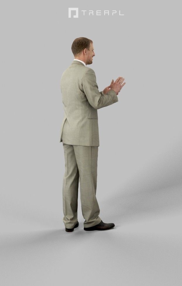 5x BUSINESS MAN STANDING  VOL01 Scanned 3D Model Collection_23
