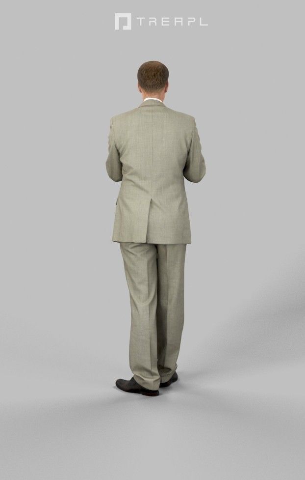 5x BUSINESS MAN STANDING  VOL01 Scanned 3D Model Collection_26