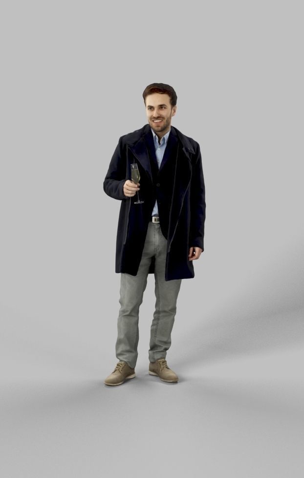 5x BUSINESS MAN STANDING  VOL01 Scanned 3D Model Collection_42