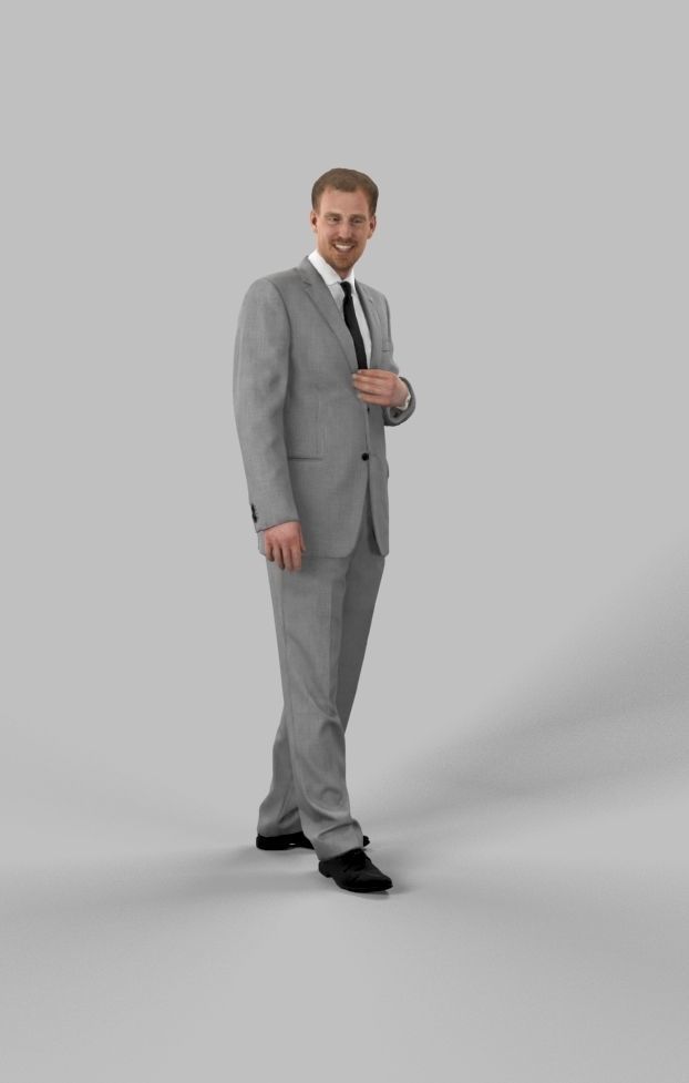 5x BUSINESS MAN STANDING  VOL01 Scanned 3D Model Collection_16