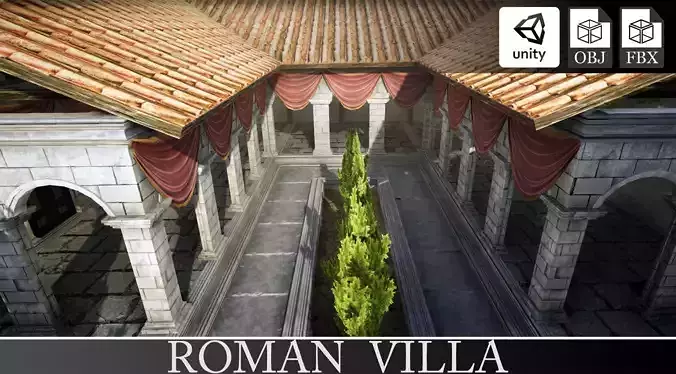 Roman Patrician House 3D model