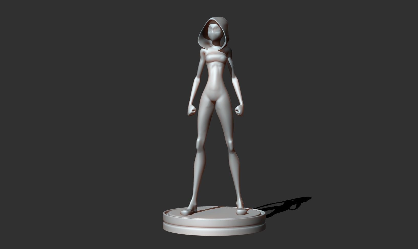 Spider-Gwen 3D person from spider verse 3D print model_12