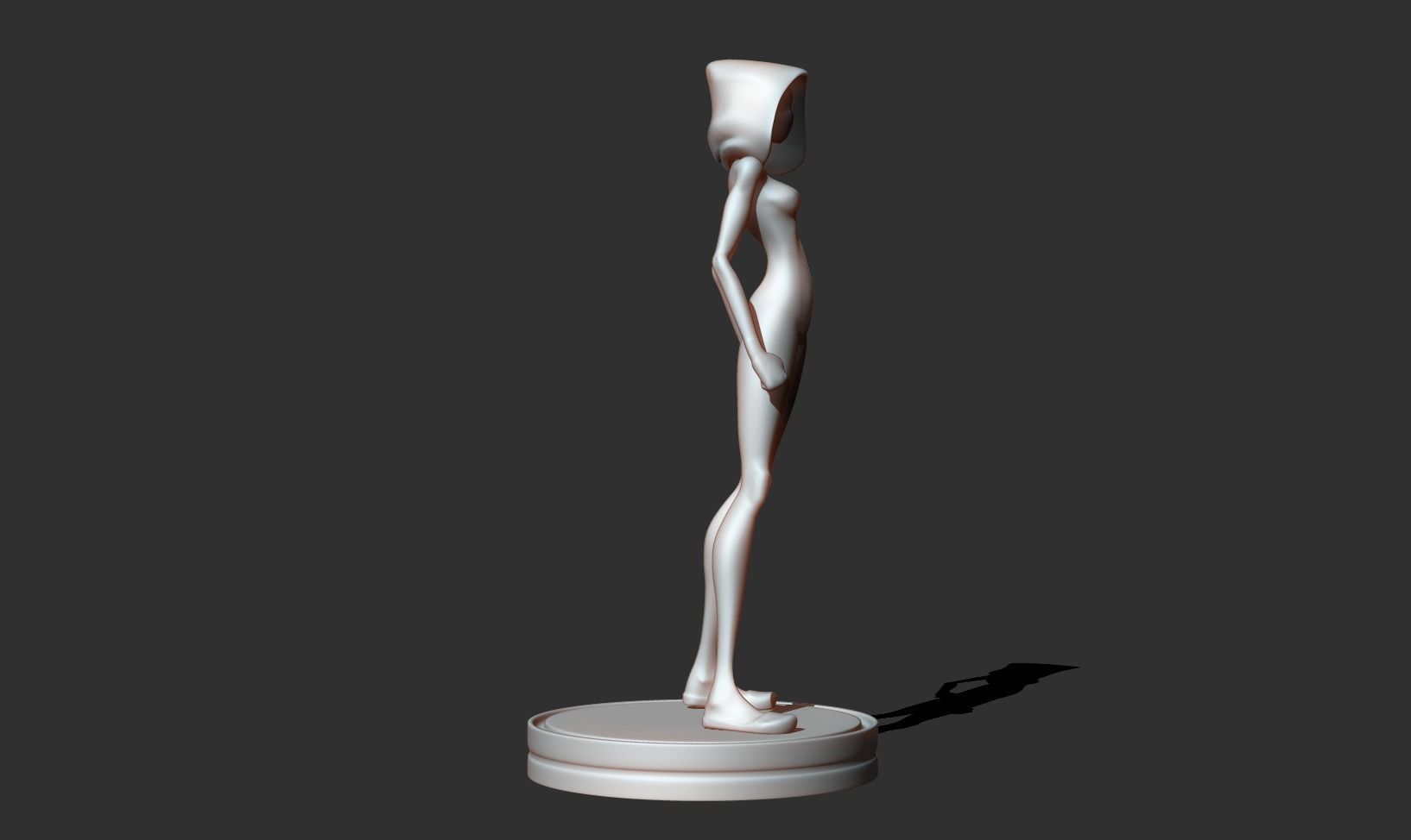 Spider-Gwen 3D person from spider verse 3D print model_13