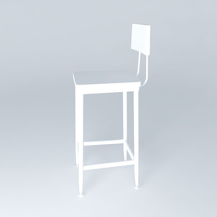Bar Stool Free 3D model_2