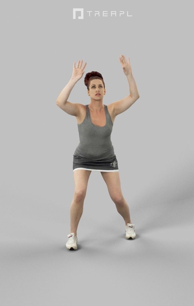 5x SPORT MAN WOMAN PEOPLE VOL02 SCANNED 3D Model Collection_1