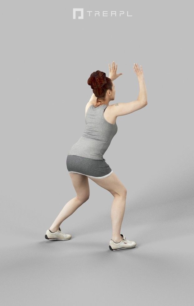 5x SPORT MAN WOMAN PEOPLE VOL02 SCANNED 3D Model Collection_3