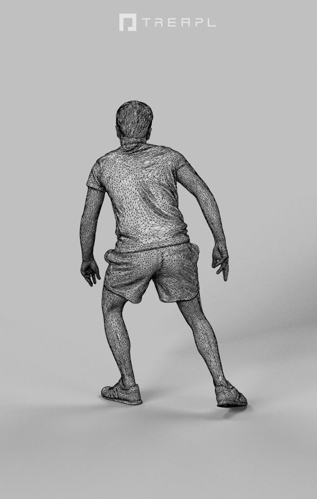 5x SPORT MAN WOMAN PEOPLE VOL02 SCANNED 3D Model Collection_43