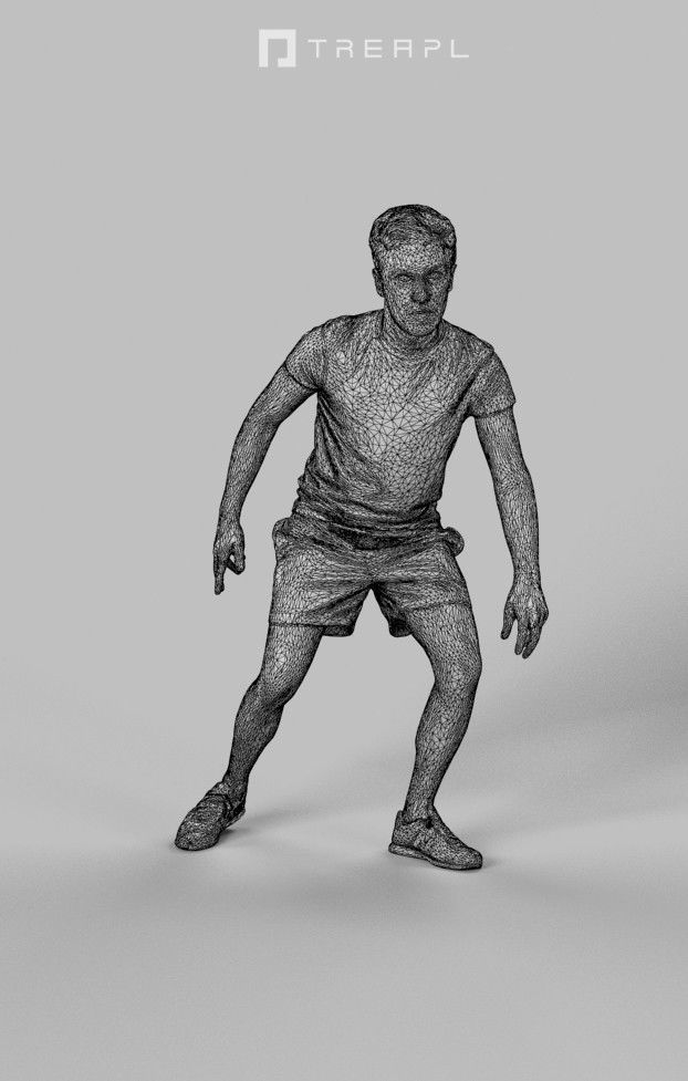 5x SPORT MAN WOMAN PEOPLE VOL02 SCANNED 3D Model Collection_44