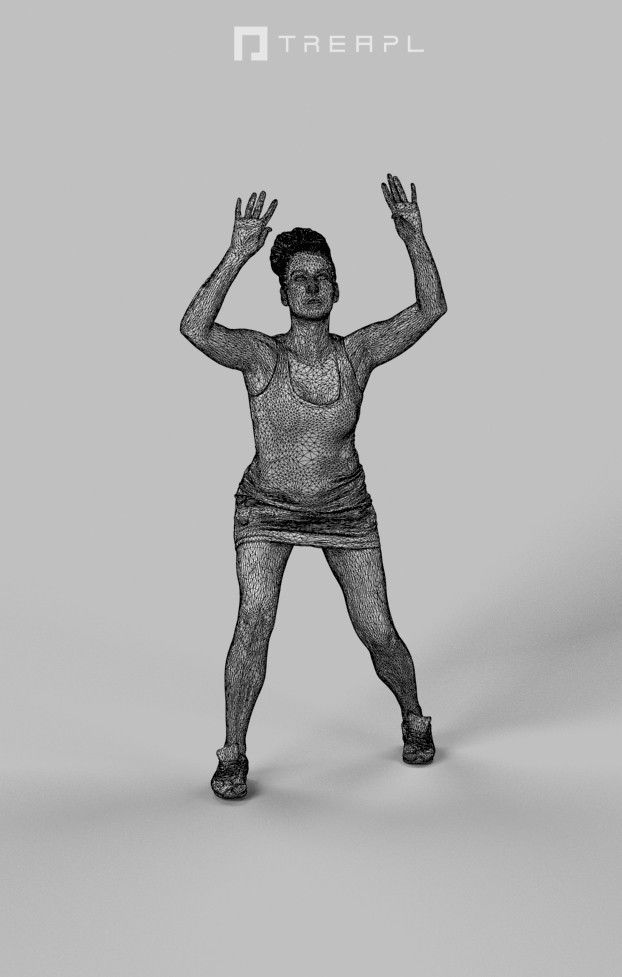 5x SPORT MAN WOMAN PEOPLE VOL02 SCANNED 3D Model Collection_9