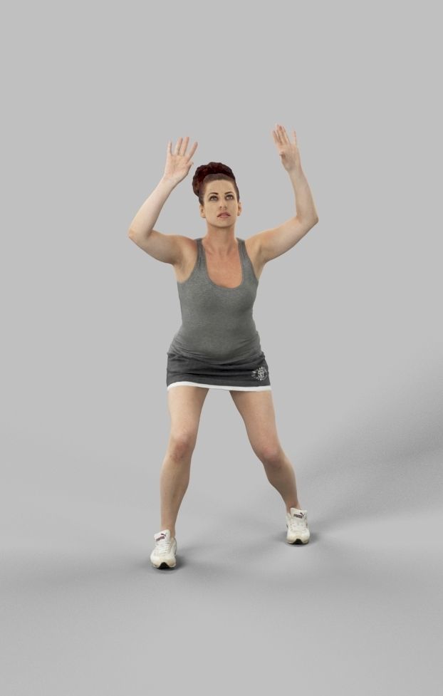 5x SPORT MAN WOMAN PEOPLE VOL02 SCANNED 3D Model Collection_8