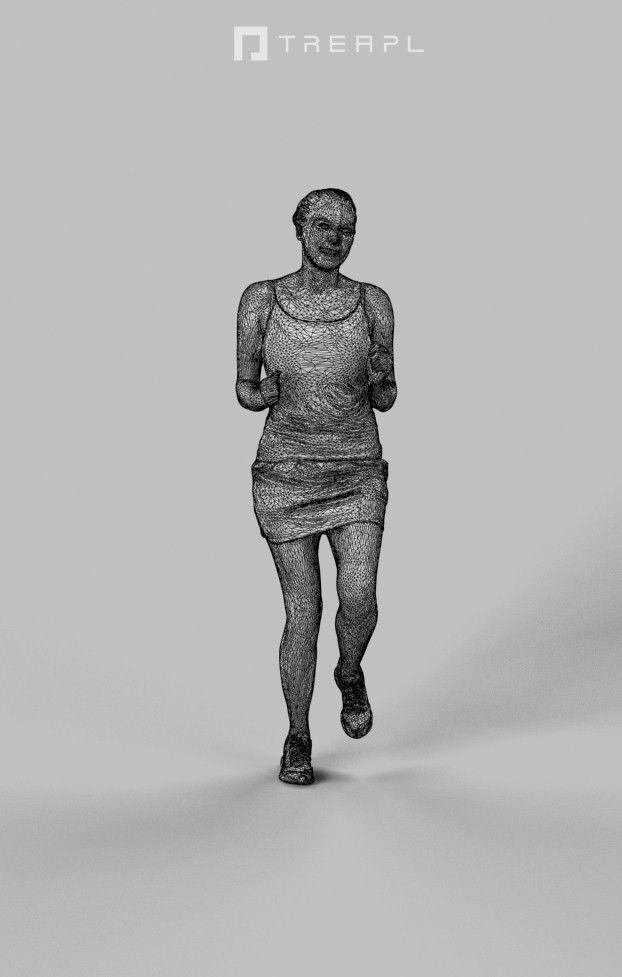 5x SPORT MAN WOMAN PEOPLE VOL02 SCANNED 3D Model Collection_10