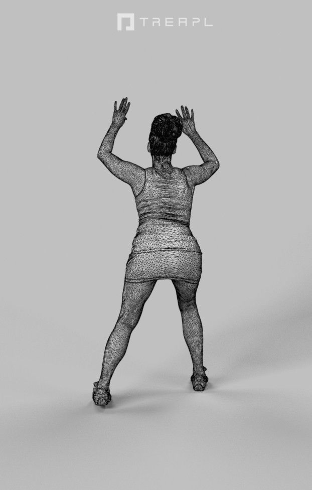 5x SPORT MAN WOMAN PEOPLE VOL02 SCANNED 3D Model Collection_6