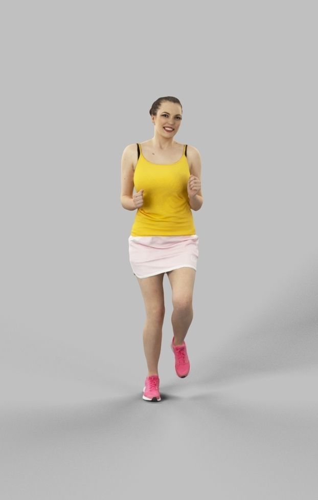 5x SPORT MAN WOMAN PEOPLE VOL02 SCANNED 3D Model Collection_15