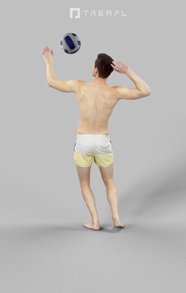 5x BEACH MAN WOMAN VOL01 SCANNED 3D Model Collection_20