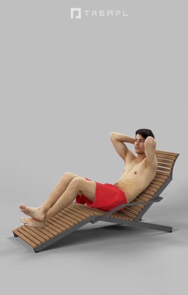 5x BEACH MAN WOMAN VOL01 SCANNED 3D Model Collection_34